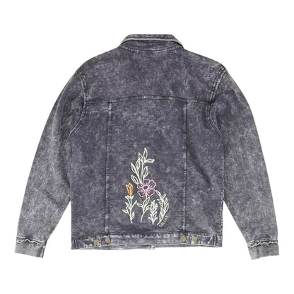 Navy Solid Denim Jacket