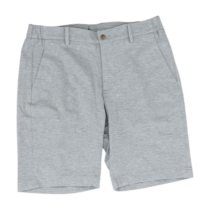 Gray Solid Chino Shorts