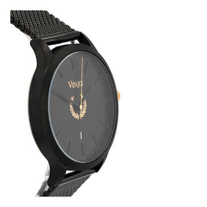 Black Stainless Steel Watch W/ Black Dial & Black Band