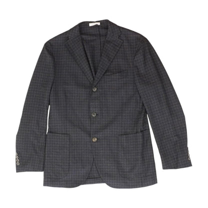 Navy Check 50 K. Jacket Sport Coat