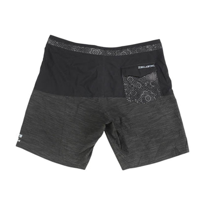 Black Color Block Board Shorts