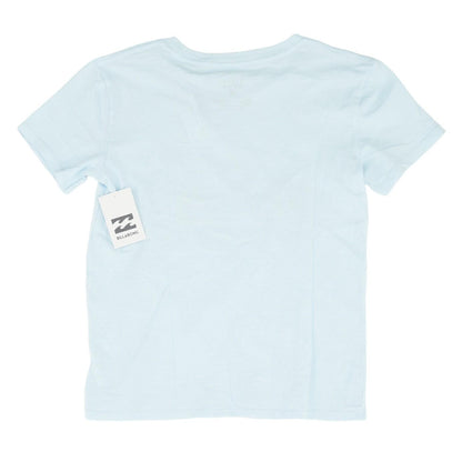 Blue Solid Graphic/logo T-Shirt