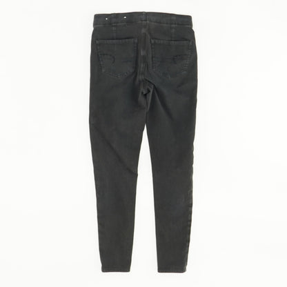 Charcoal Solid Mid Rise Slim Leg Jeans