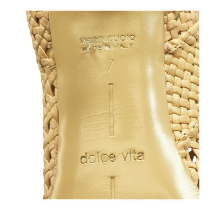 Lonni Booties Light Tan Woven Leather