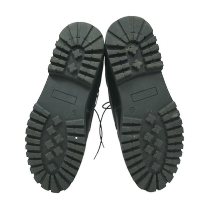 Black Leather Boat Casual Shoes