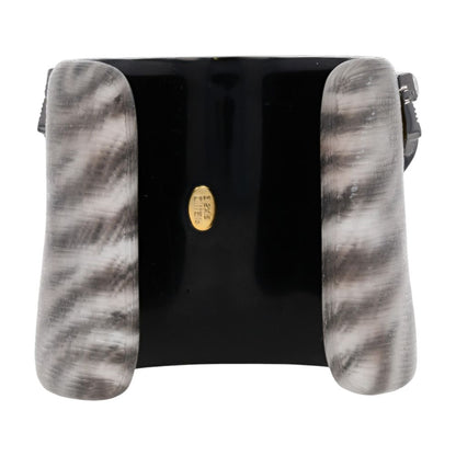 Zebra Print Lucite Cuff Bracelet