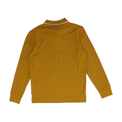 Mustard Solid Long Sleeve Polo