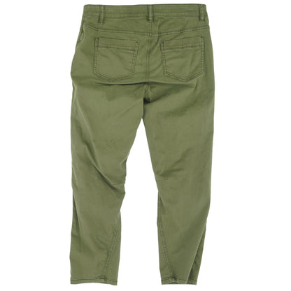 Green Solid Chino Pants