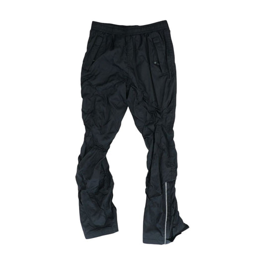 Black Solid Active Pants