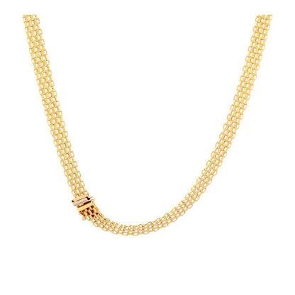 14K Gold Bismark Link Chain Necklace
