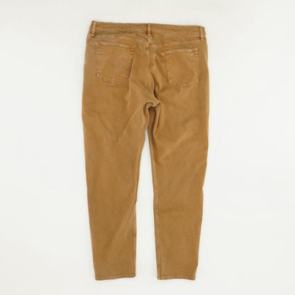 Brown Solid Straight Jeans