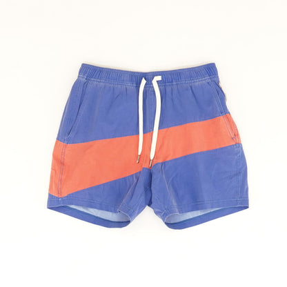 Blue Color Block Swim Shorts