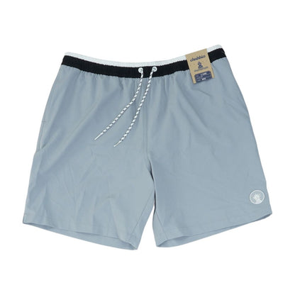 Gray Solid Swim Shorts