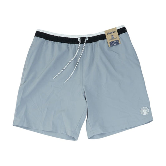 Gray Solid Swim Shorts