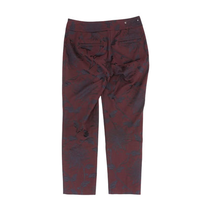 Burgundy Graphic Cargo Pants