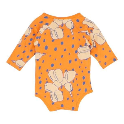 Coral Graphic Long Sleeve Onesie