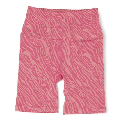 Pink Animal Print Active Shorts