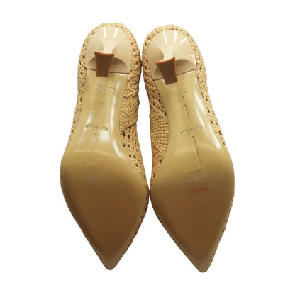 Lonni Booties Light Tan Woven Leather