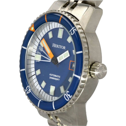 Men's Luciano Automatic Blue Dial Stainless Steel Watch