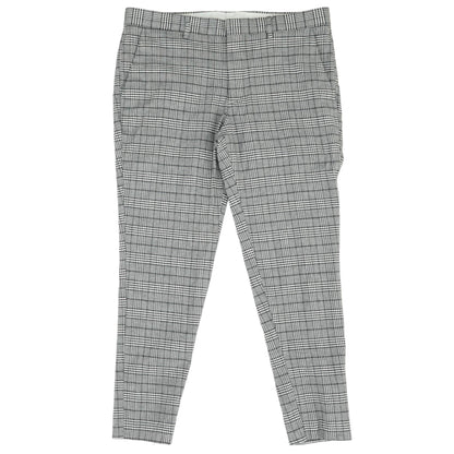 Gray Plaid Chino Pants