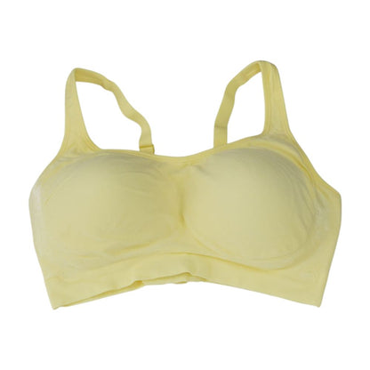 Yellow Solid Bra