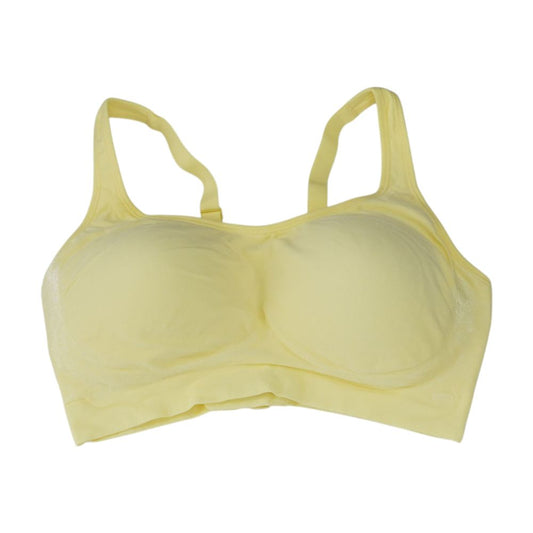 Yellow Solid Bra