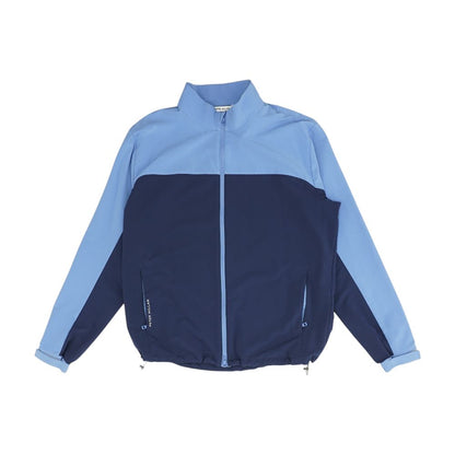 Blue Color Block Jacket