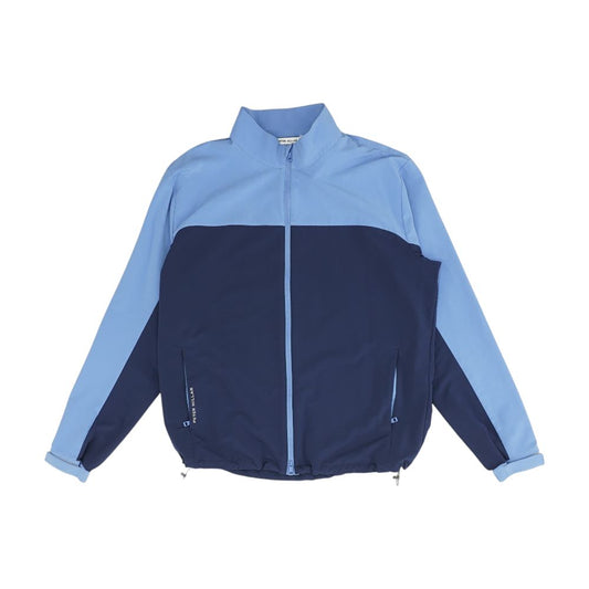 Blue Color Block Jacket