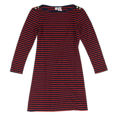 Red Striped Midi Dress