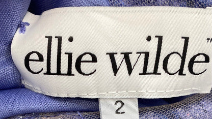 Blue Floral Formal Maxi Dress