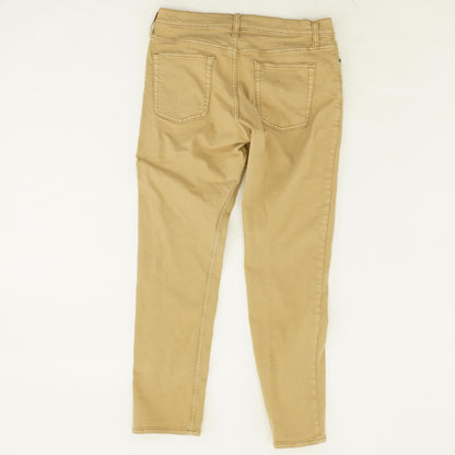Tan Solid Straight Jeans
