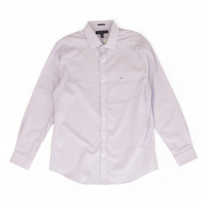 Lavender Check Long Sleeve Button Down