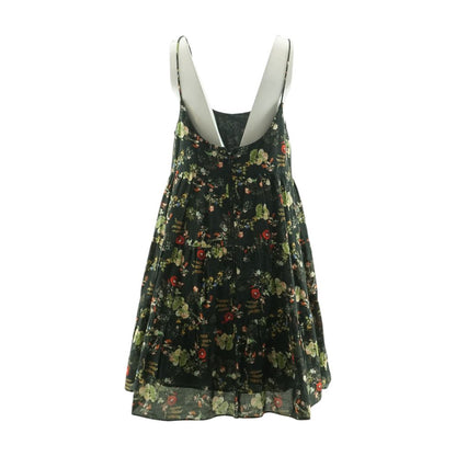 Black Floral Mini Dress