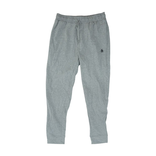 Gray Solid Joggers Pants