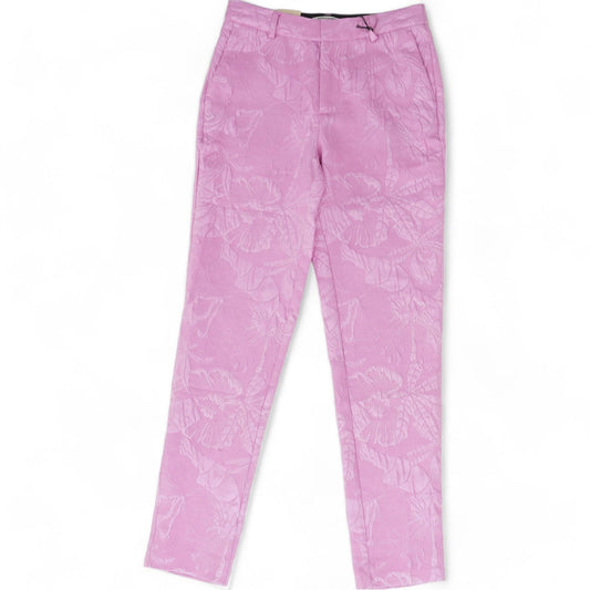 Pink Floral Chino Pants