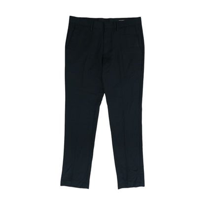 Black Solid Dress Pants