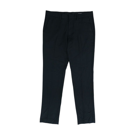 Black Solid Dress Pants