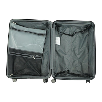 Gray Hardside Locking Suitcase Set