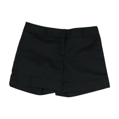 Black Solid Chino Shorts