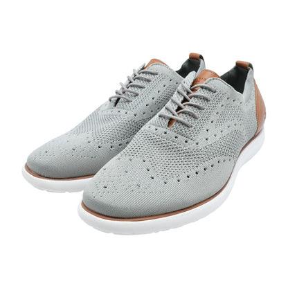 Gray Lace Up Casual Shoes