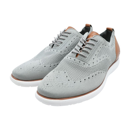 Gray Lace Up Casual Shoes