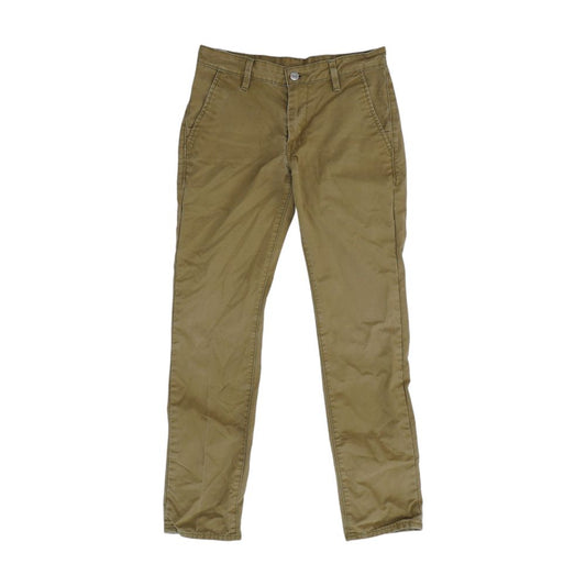Brown Solid Khaki Pants