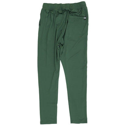 Green Solid Active Pants