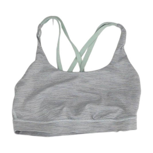 Gray Graphic Sports Bra