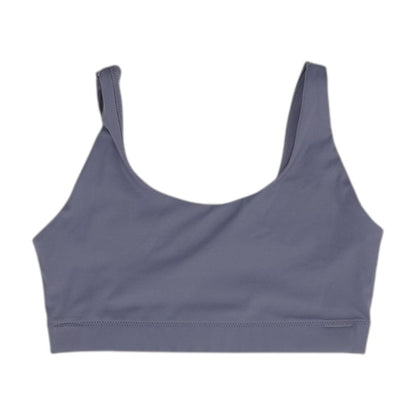 Purple Solid Sports Bra