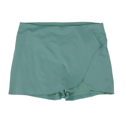 Turquoise Solid Skort Skirt