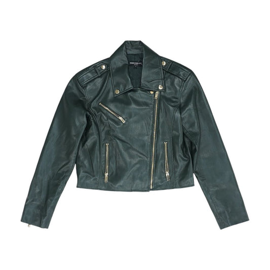 Green Faux Leather Jacket