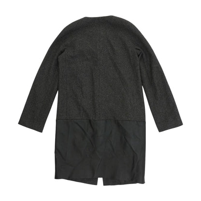 Charcoal Color Block Coat