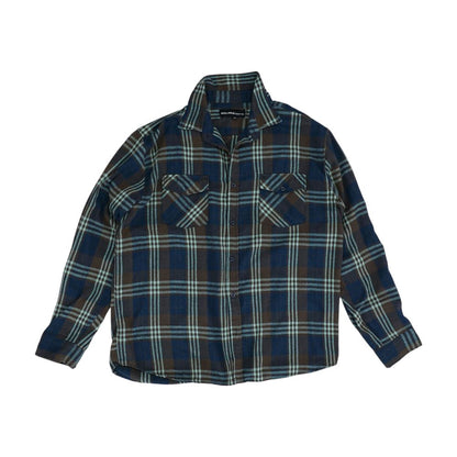 Blue Plaid Flannel Button Down