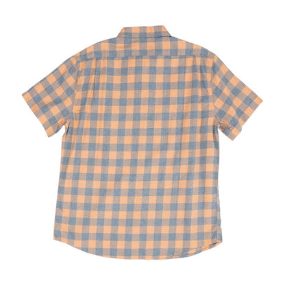Blue Check Short Sleeve Button Down